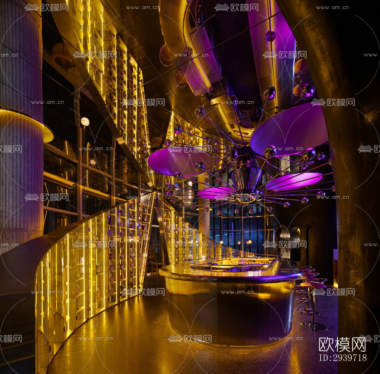 工业风酒吧效果图下载（渲染图5）