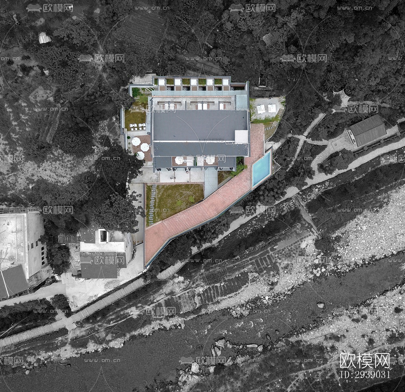 侘寂酒店民宿效果图下载（渲染图5）