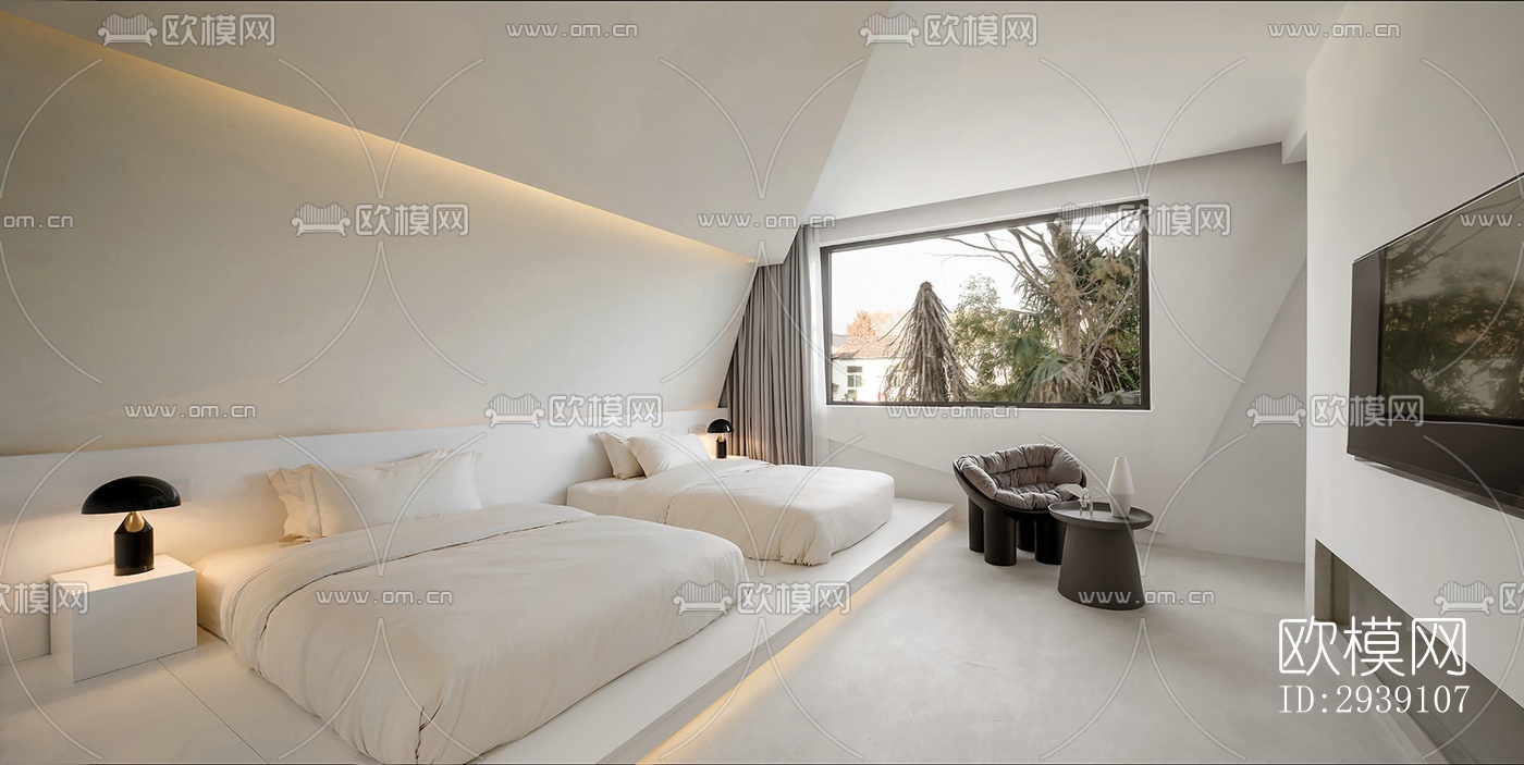 北欧酒店民宿效果图下载（渲染图15）