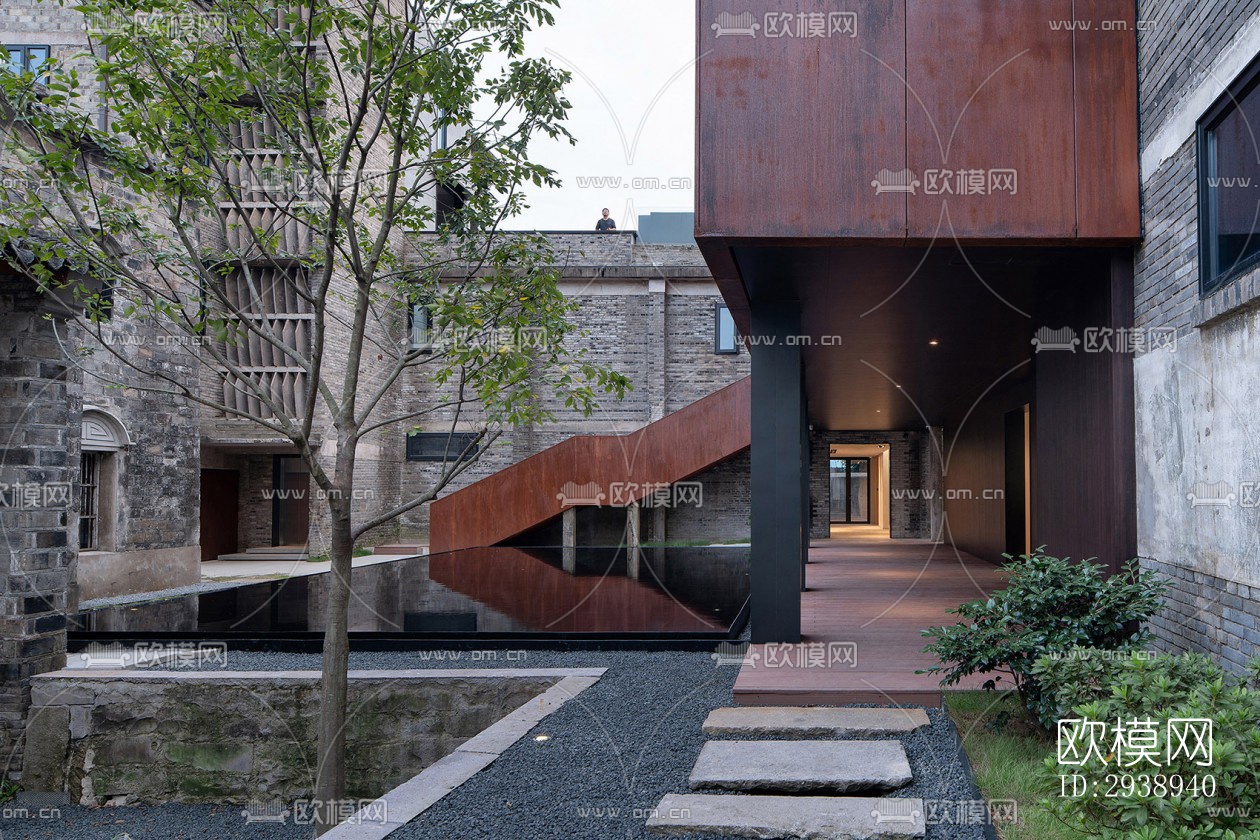 中式酒店民宿效果图下载（渲染图4）