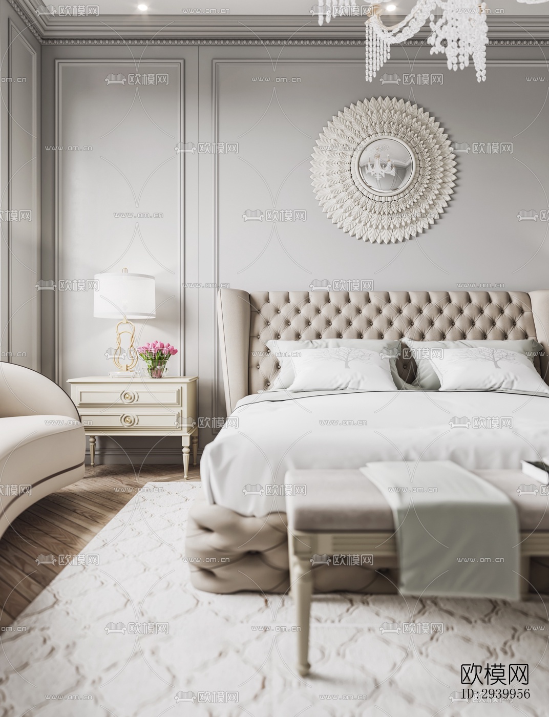 法式复式效果图下载（渲染图11）