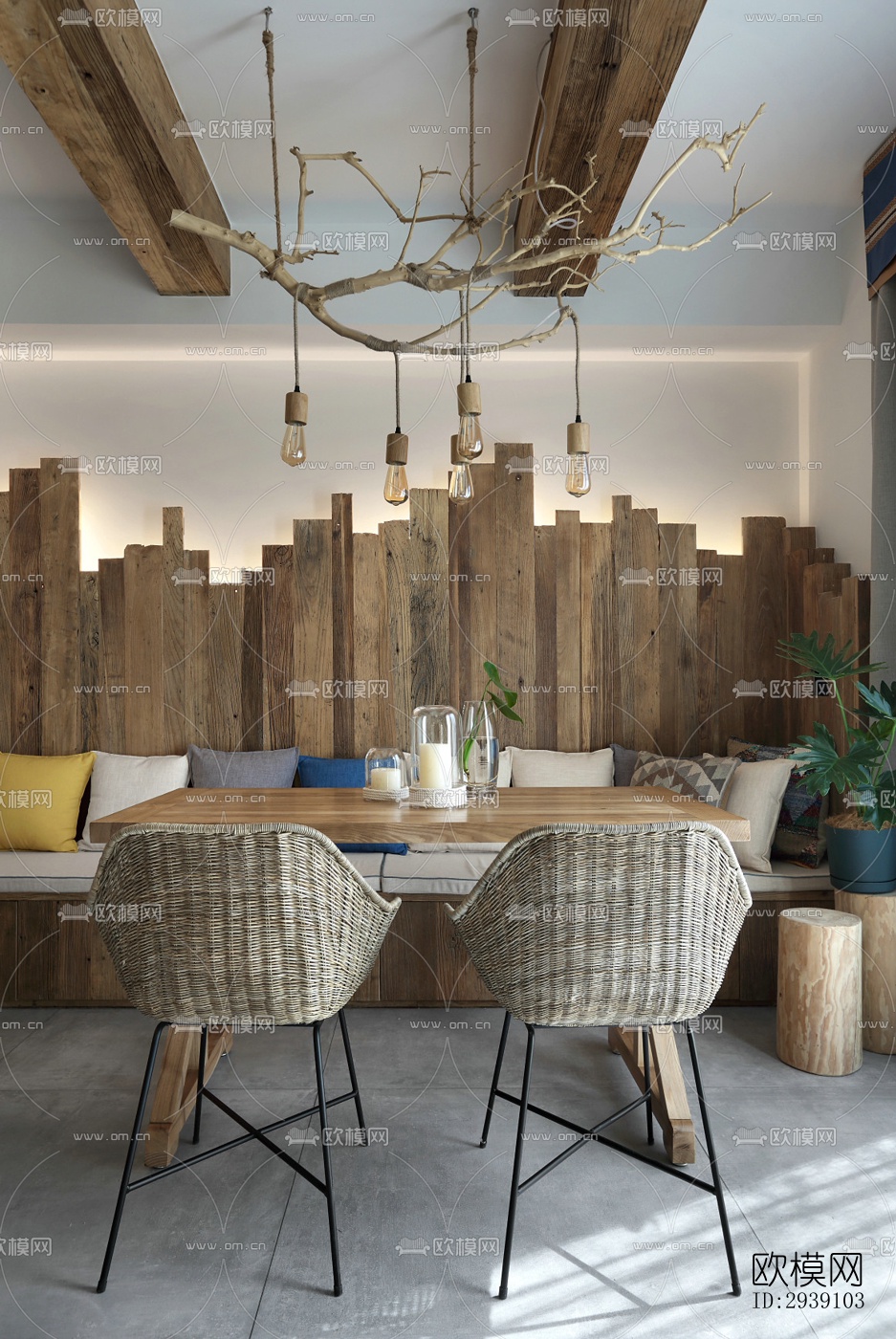 北欧酒店民宿效果图下载（渲染图11）