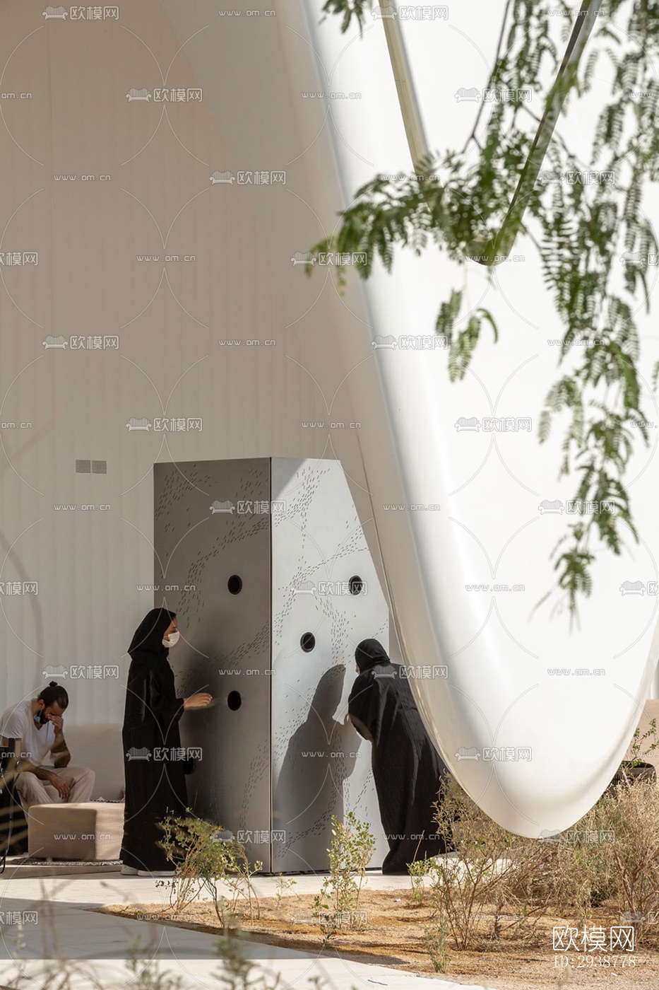 现代展览展厅效果图下载（渲染图6）