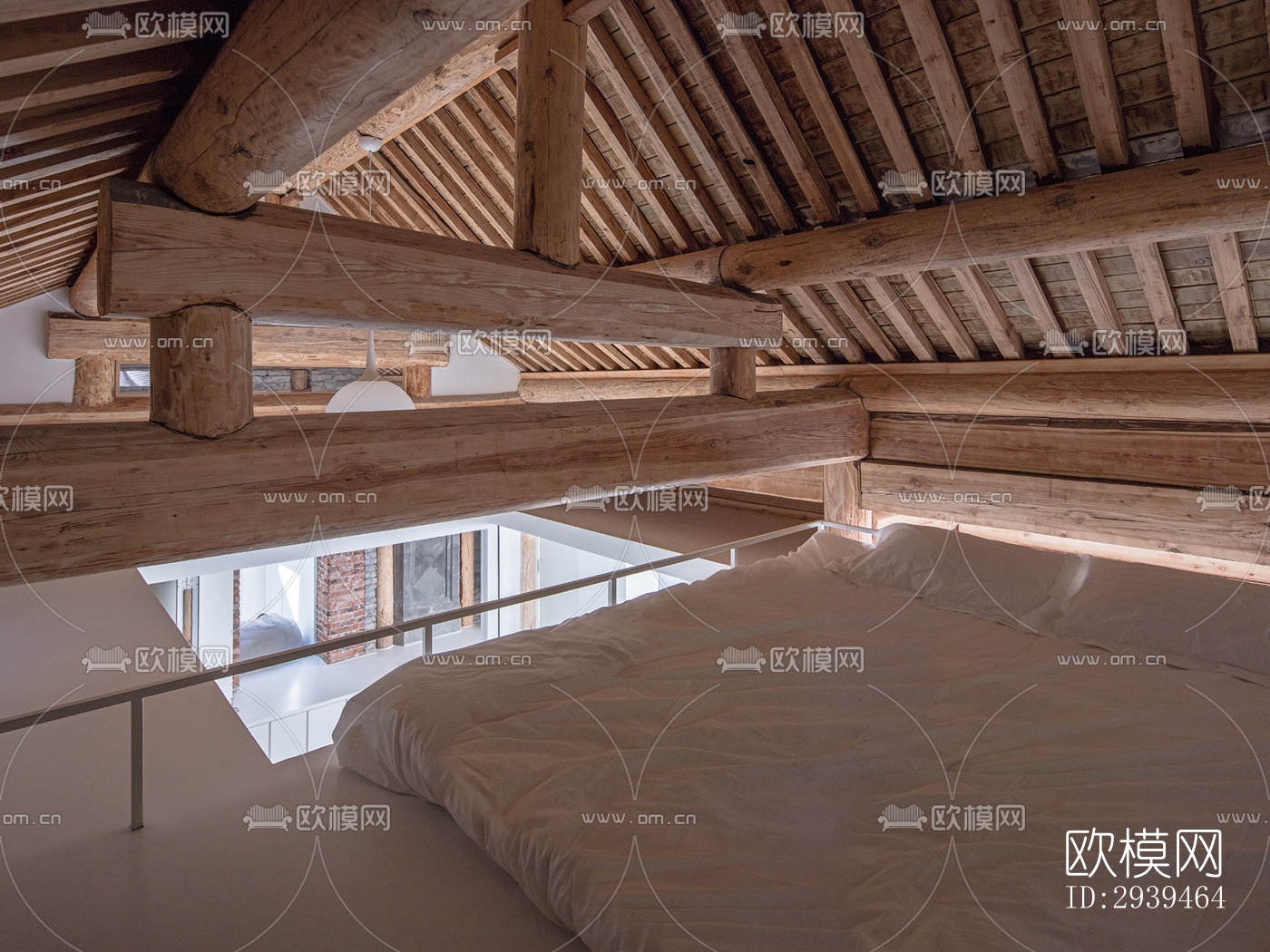 现代酒店民宿效果图下载（渲染图13）