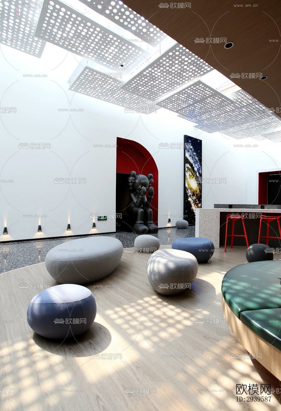 现代酒店民宿效果图下载（渲染图14）