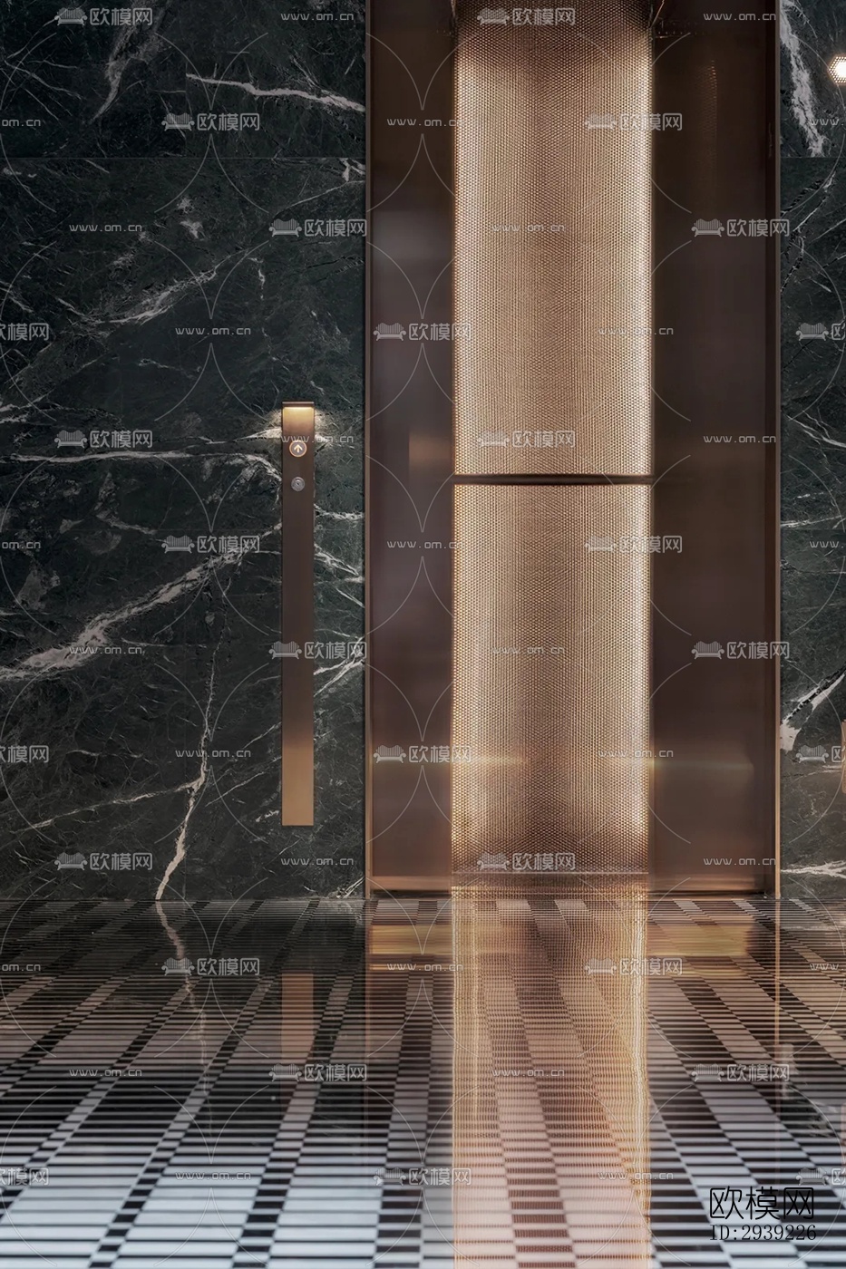 后现代酒店民宿效果图下载（渲染图1）