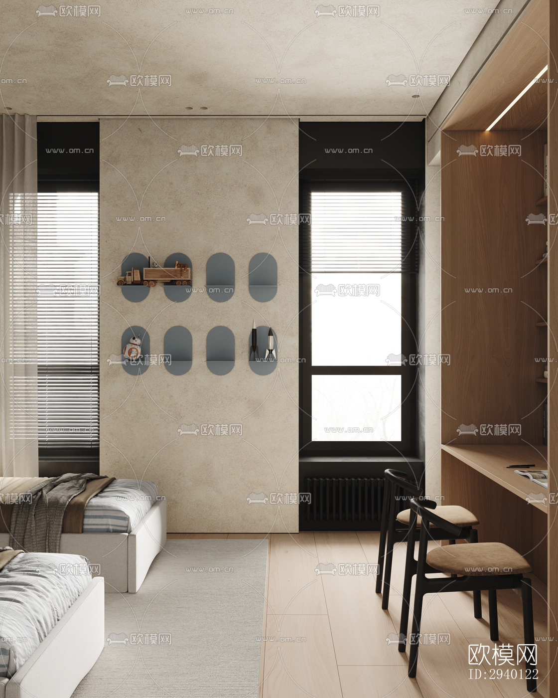 北欧平层效果图下载（渲染图13）