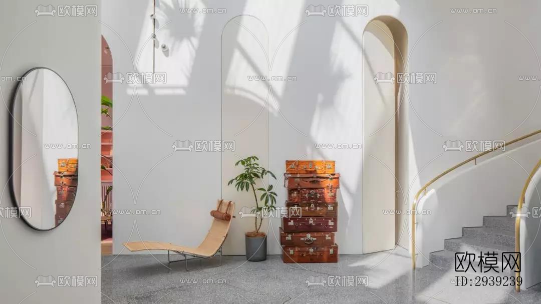 后现代酒店民宿效果图下载（渲染图2）