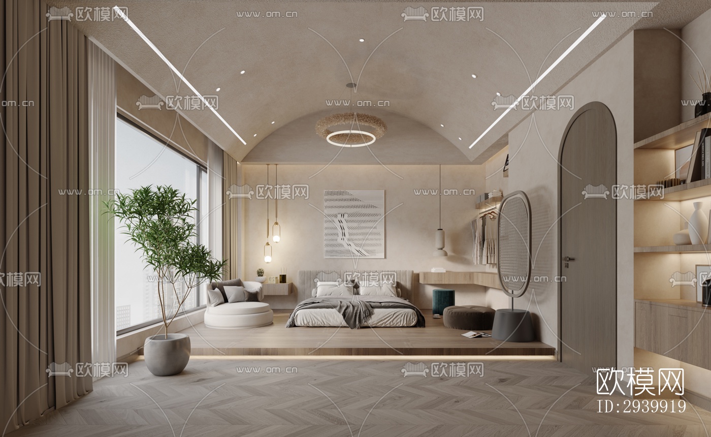 侘寂复式效果图下载（渲染图8）