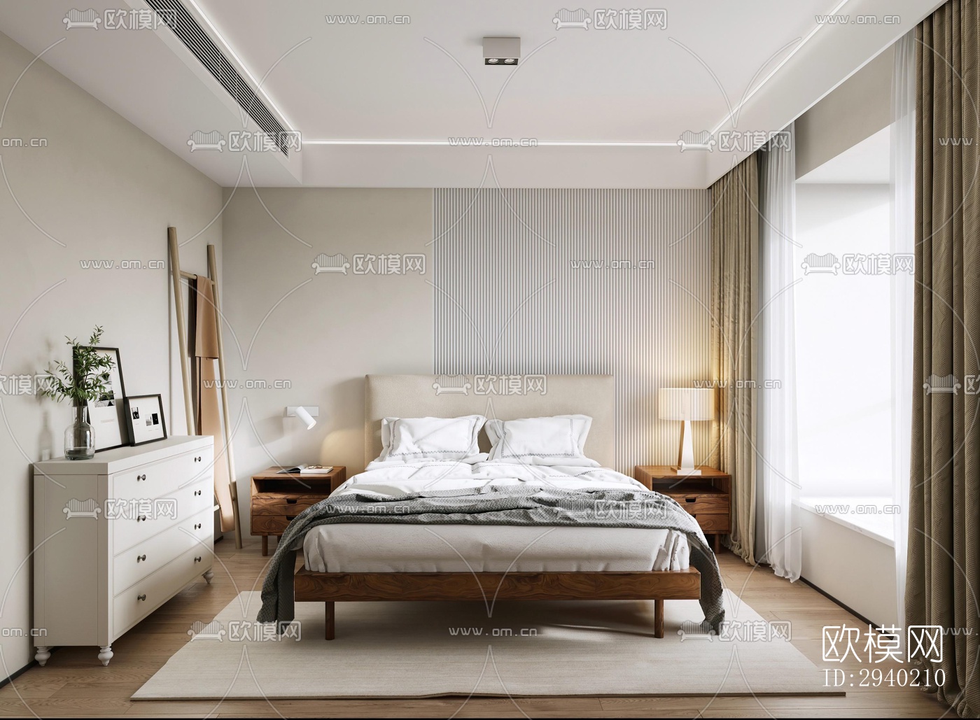 日式平层效果图下载（渲染图18）