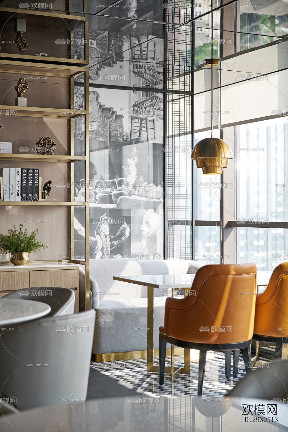 现代酒店民宿效果图下载（渲染图11）