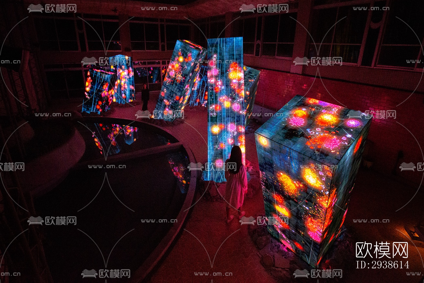 日式展览展厅效果图下载（渲染图3）