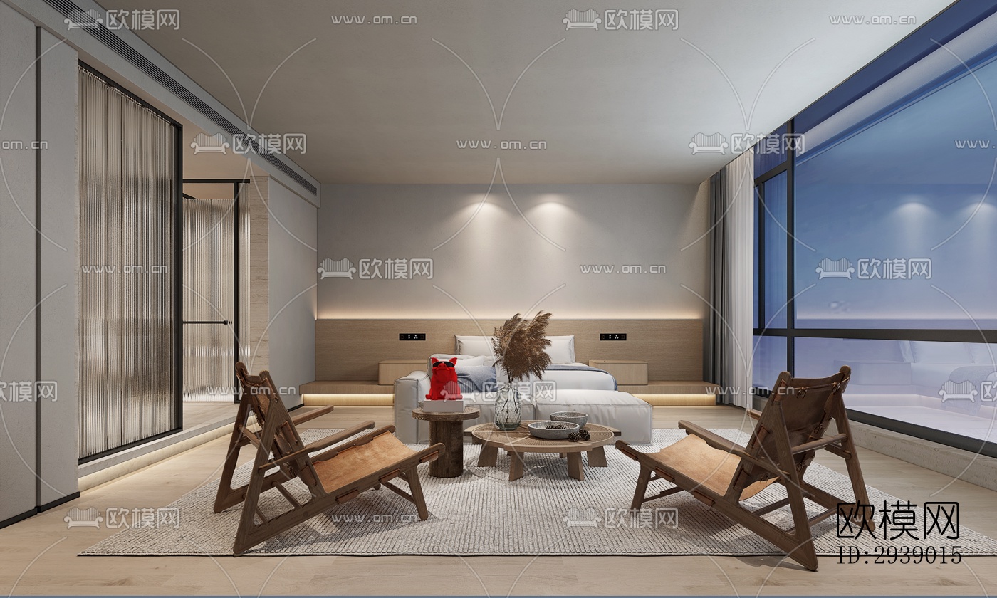 侘寂酒店民宿效果图下载（渲染图12）