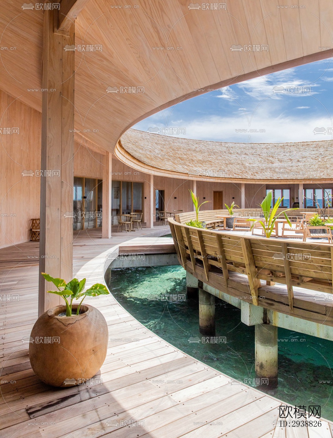 东南亚酒店民宿效果图下载（渲染图2）