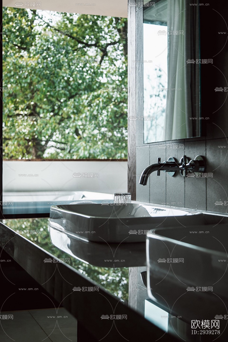 新中式酒店民宿效果图下载（渲染图19）