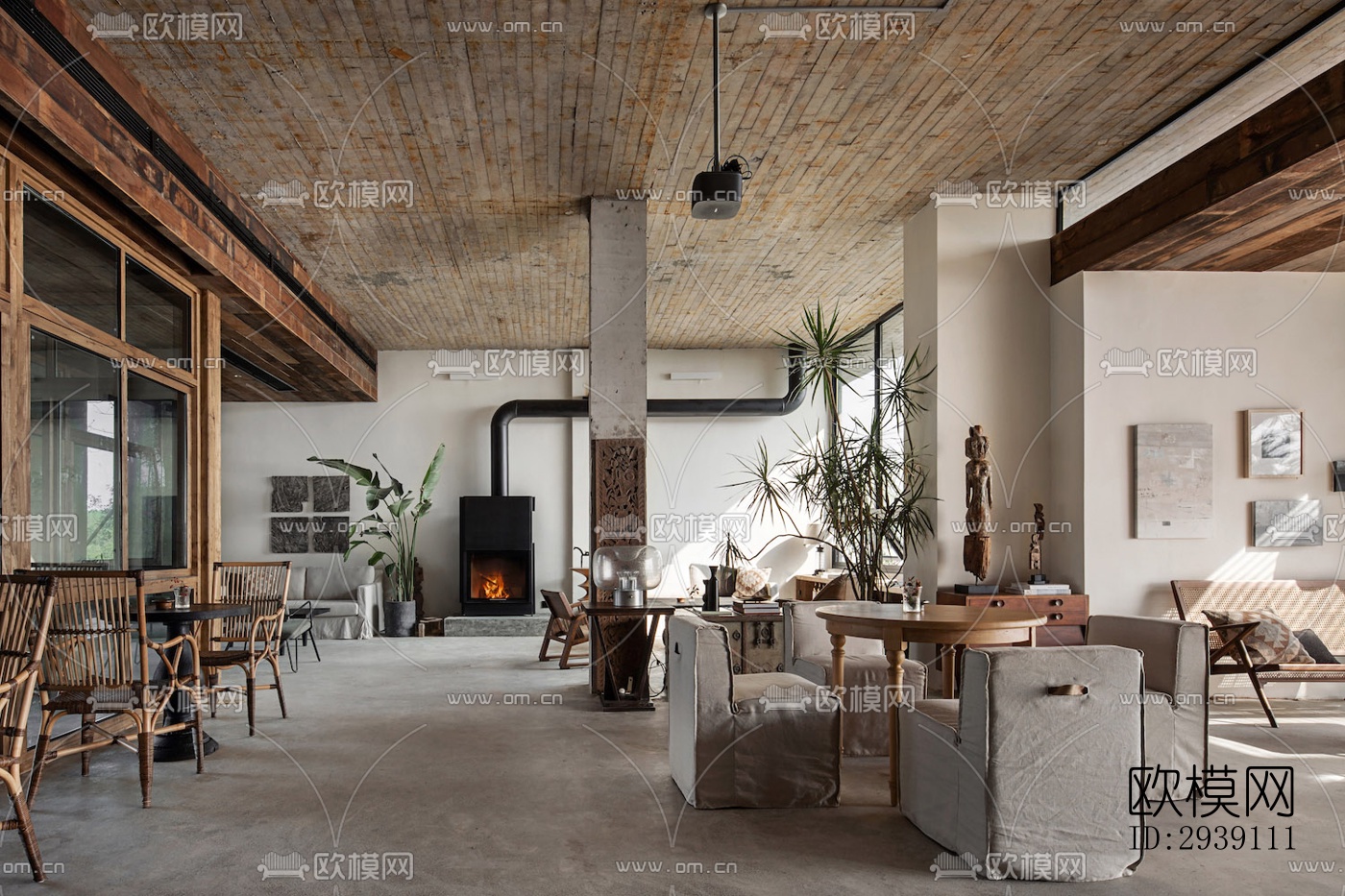 北欧酒店民宿效果图下载（渲染图5）