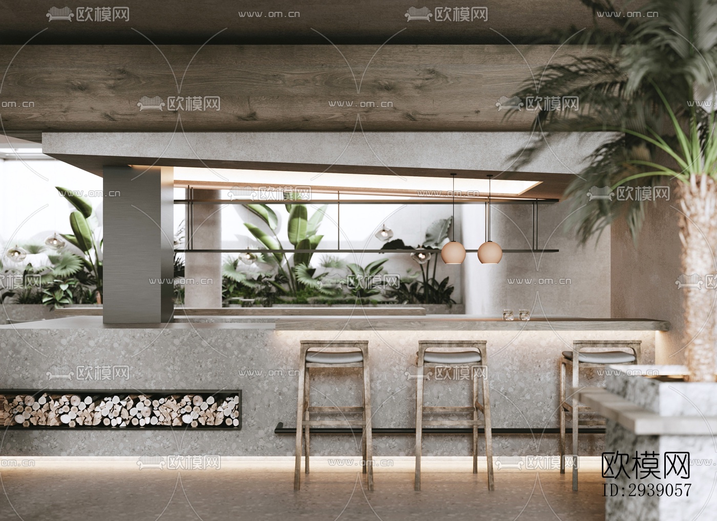 侘寂酒店民宿效果图下载（渲染图3）