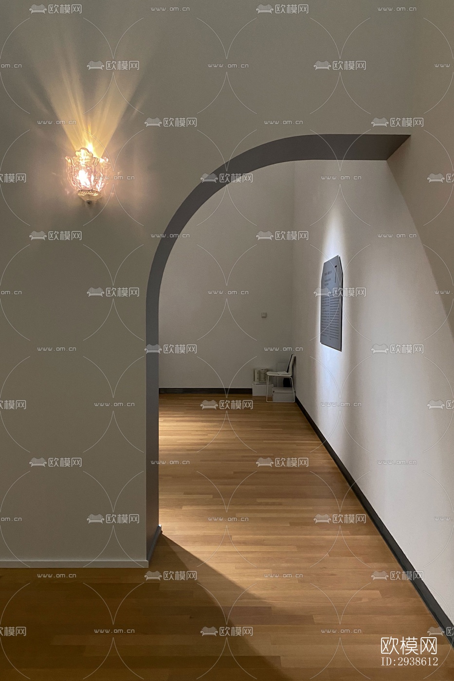 日式展览展厅效果图下载（渲染图4）