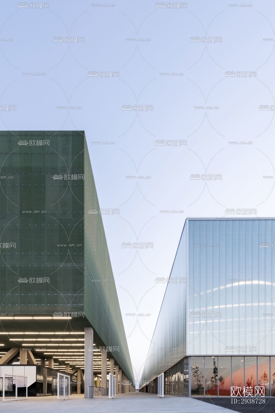 现代展览展厅效果图下载（渲染图6）