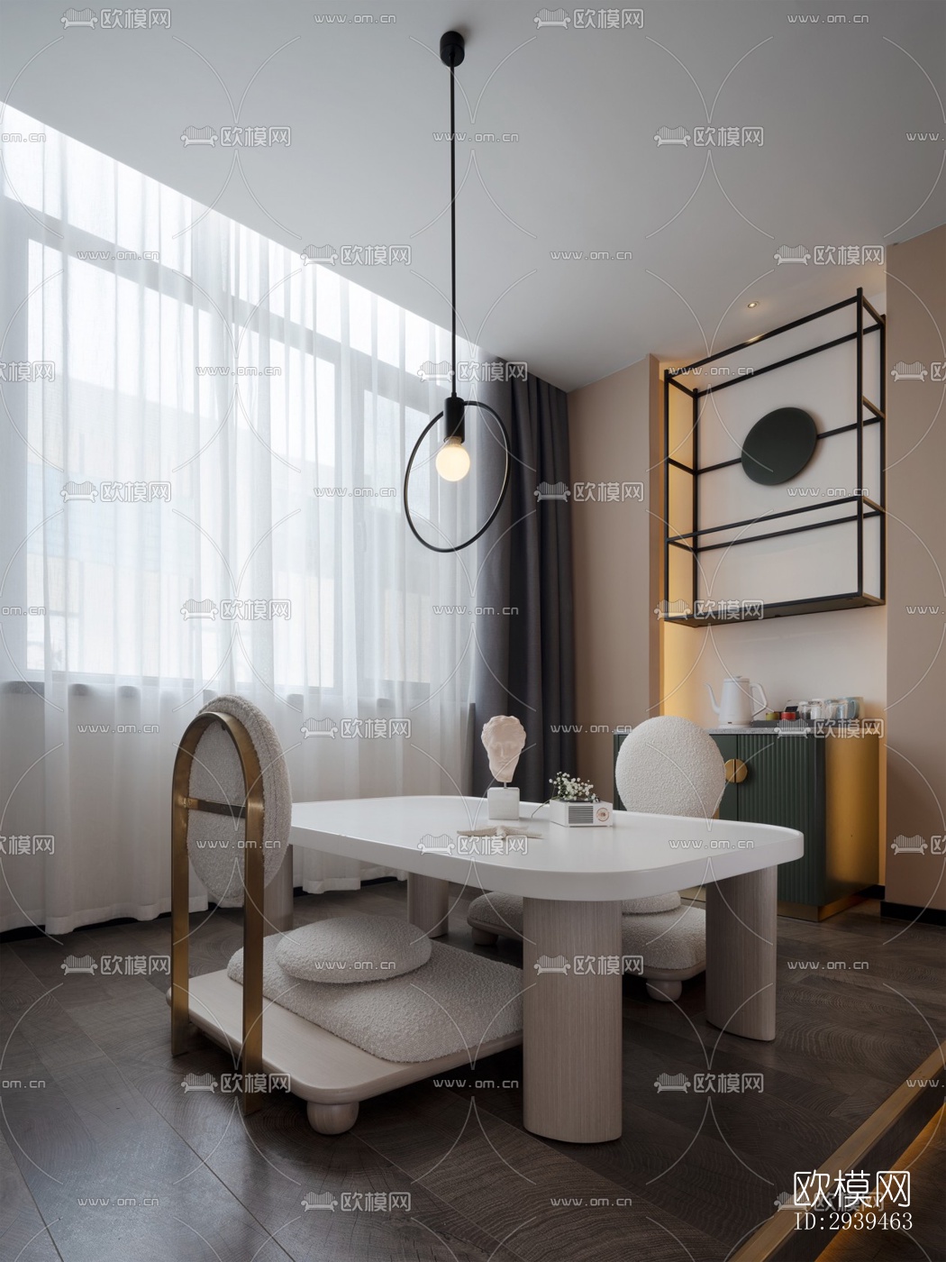 现代酒店民宿效果图下载（渲染图12）