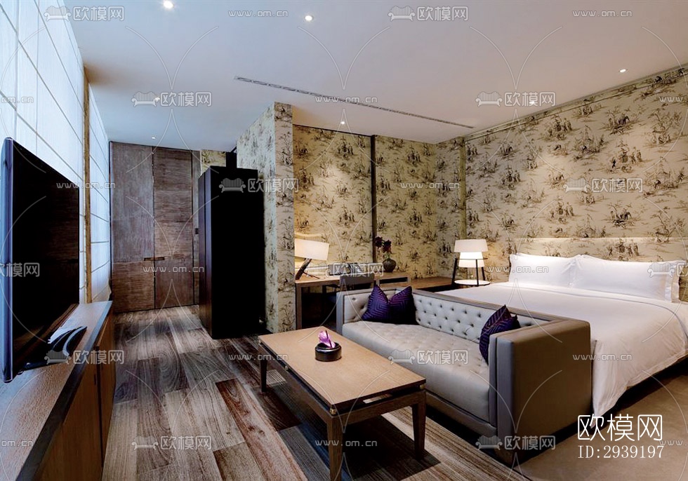 后现代酒店民宿效果图下载（渲染图8）