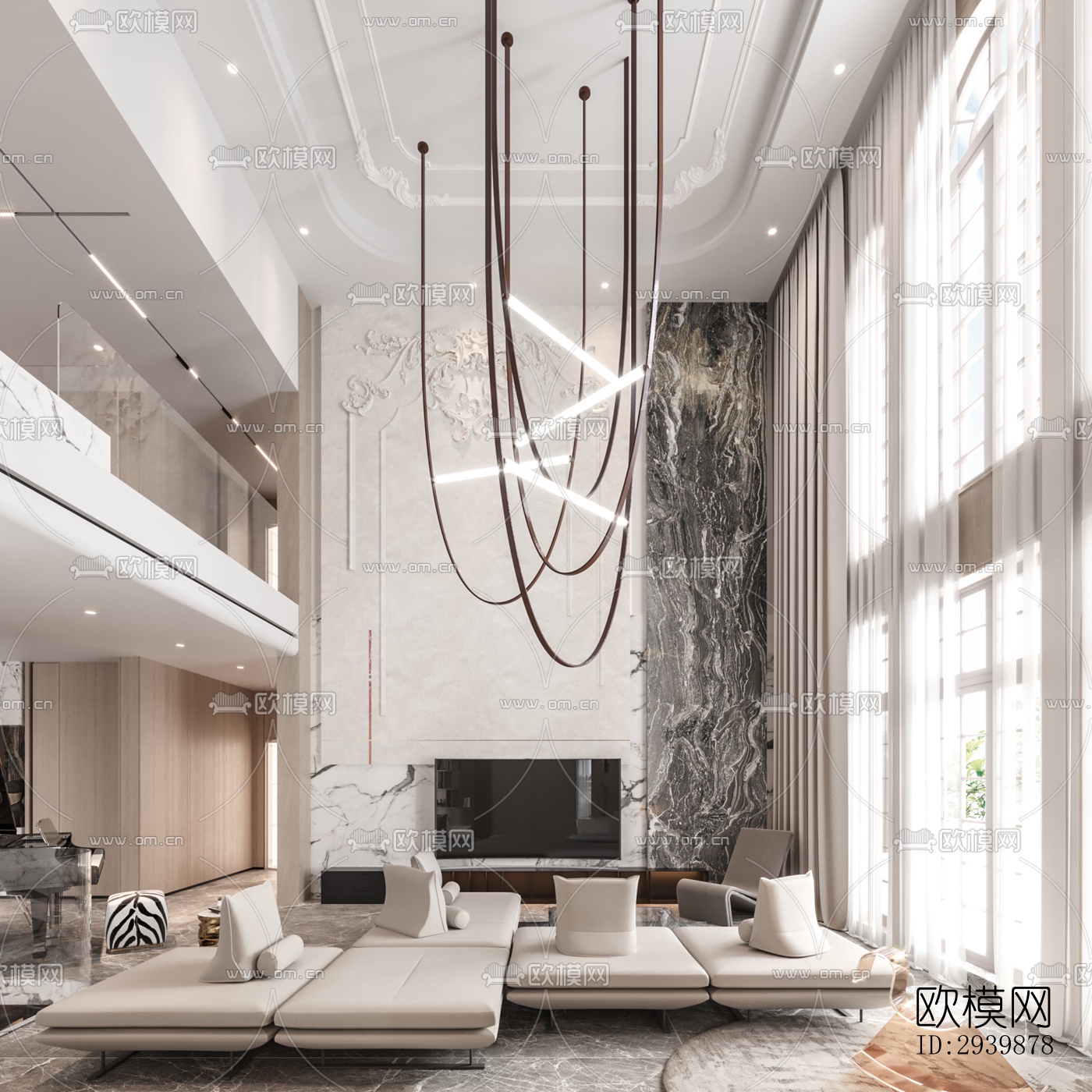 现代别墅效果图下载（渲染图3）