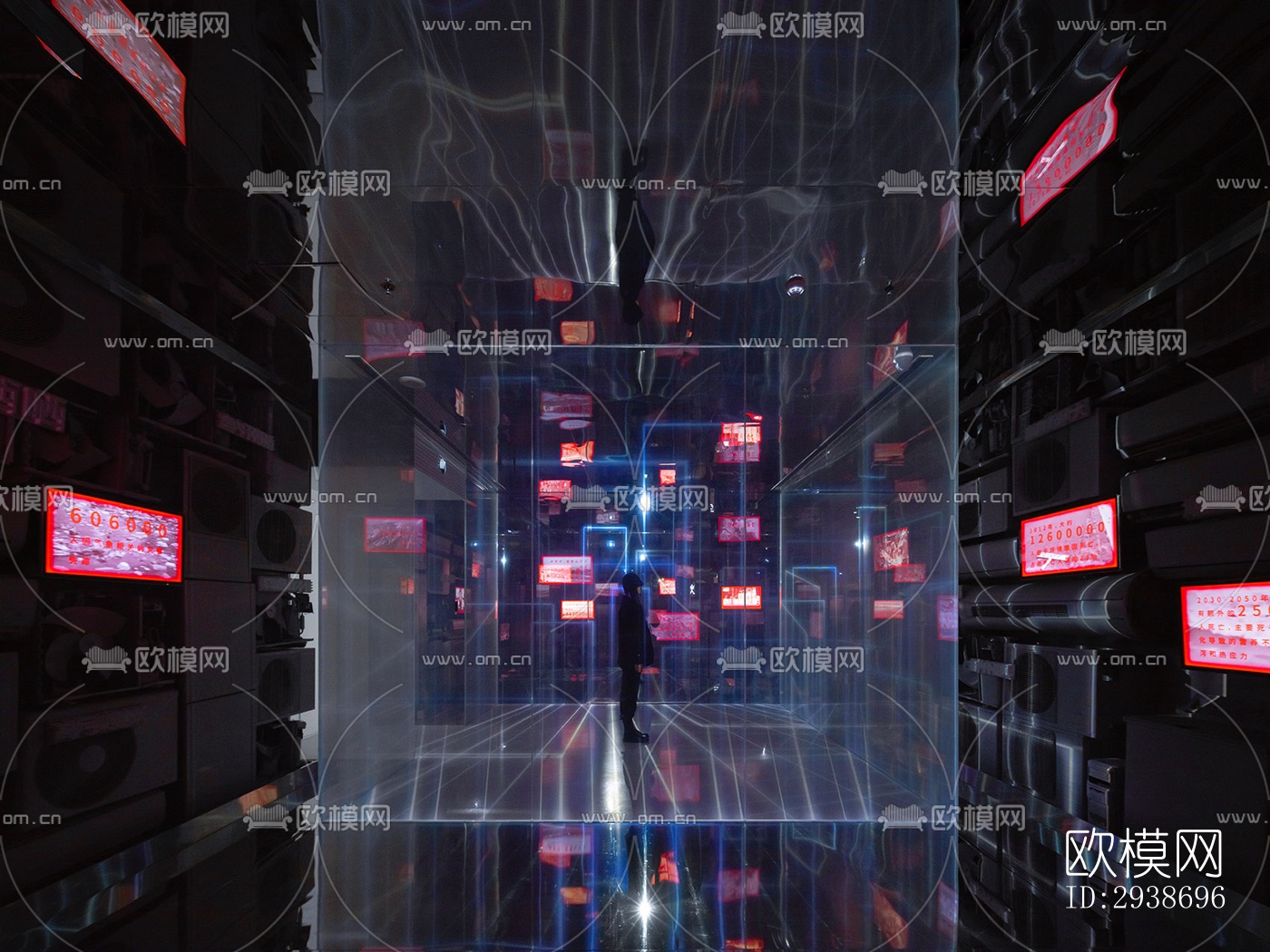 现代展览展厅效果图下载（渲染图13）