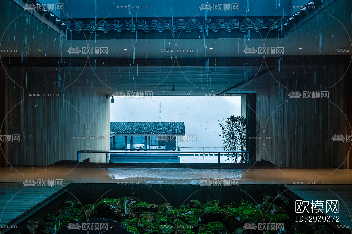 中式酒店民宿效果图下载（渲染图9）