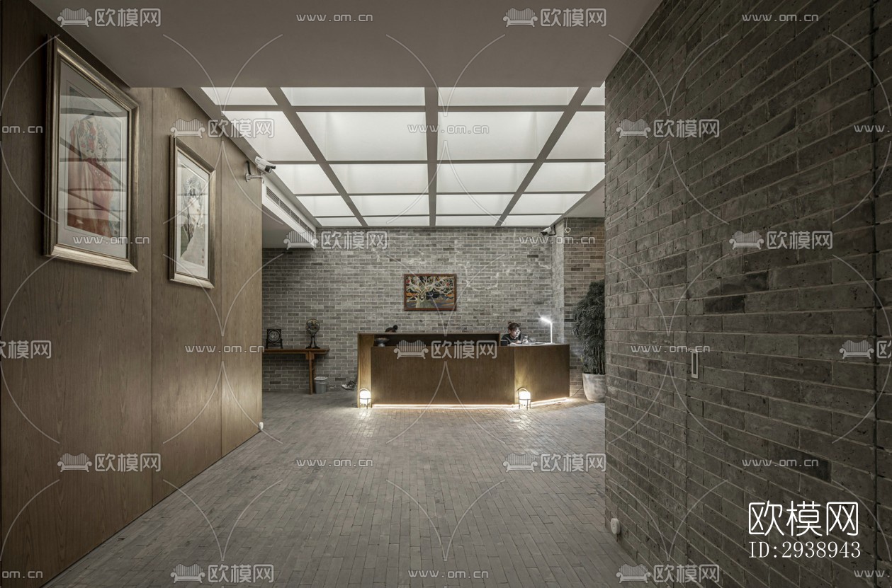 中式酒店民宿效果图下载（渲染图17）