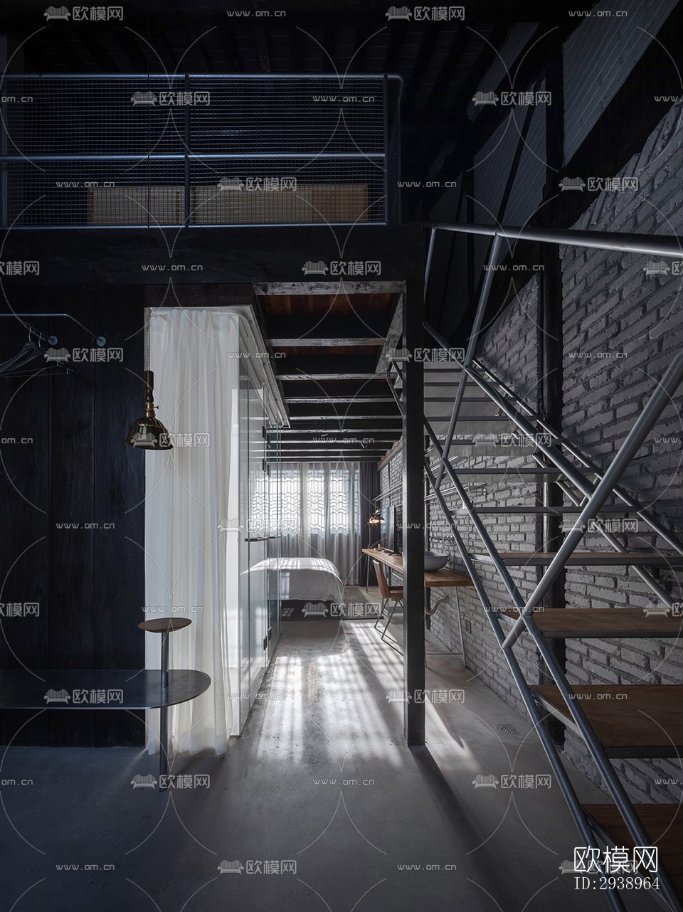 中式酒店民宿效果图下载（渲染图3）