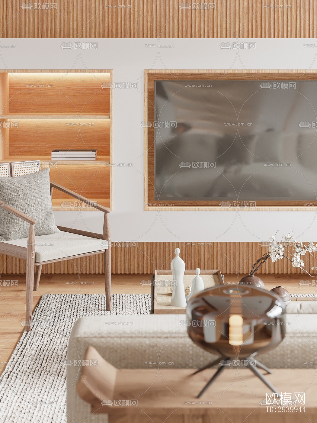 日式复式效果图下载（渲染图1）