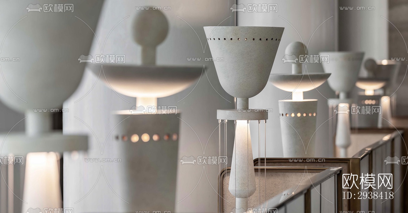 新中式售楼处效果图下载（渲染图12）