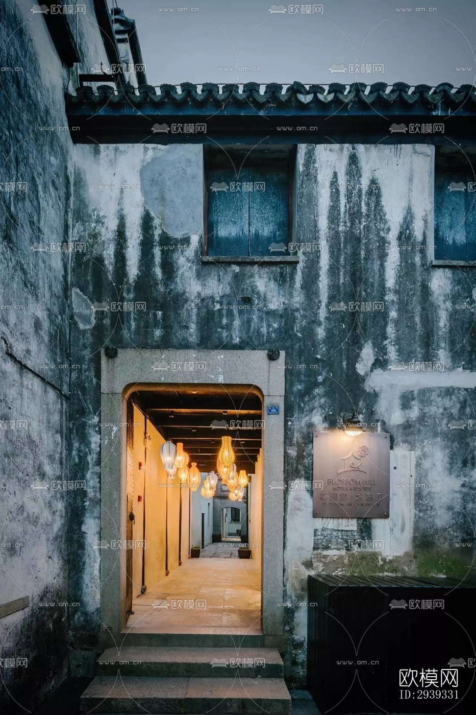 新中式酒店民宿效果图下载（渲染图1）