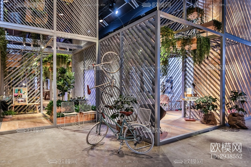 工业风展览展厅效果图下载(渲染图8)