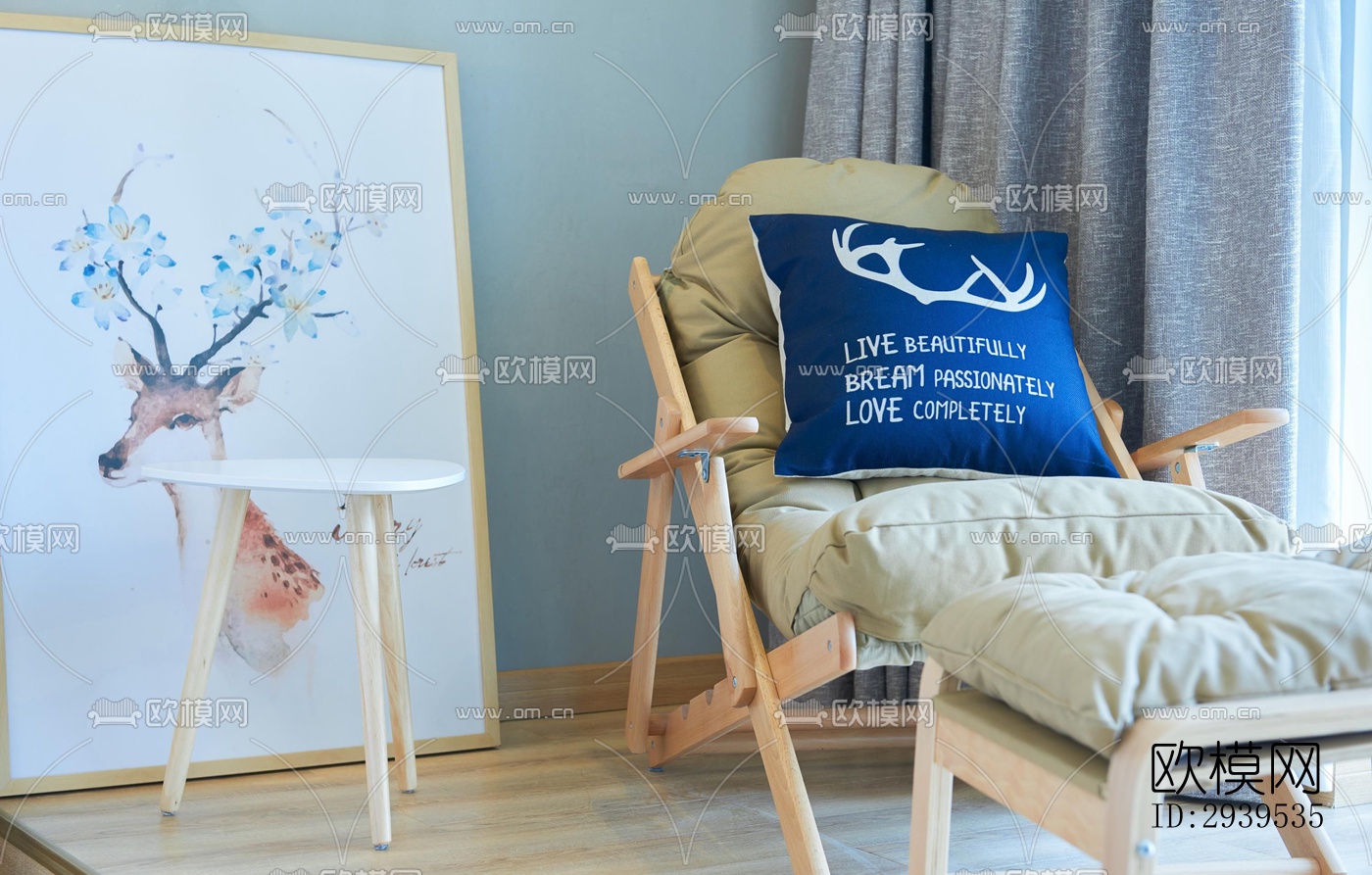 现代酒店民宿效果图下载（渲染图11）