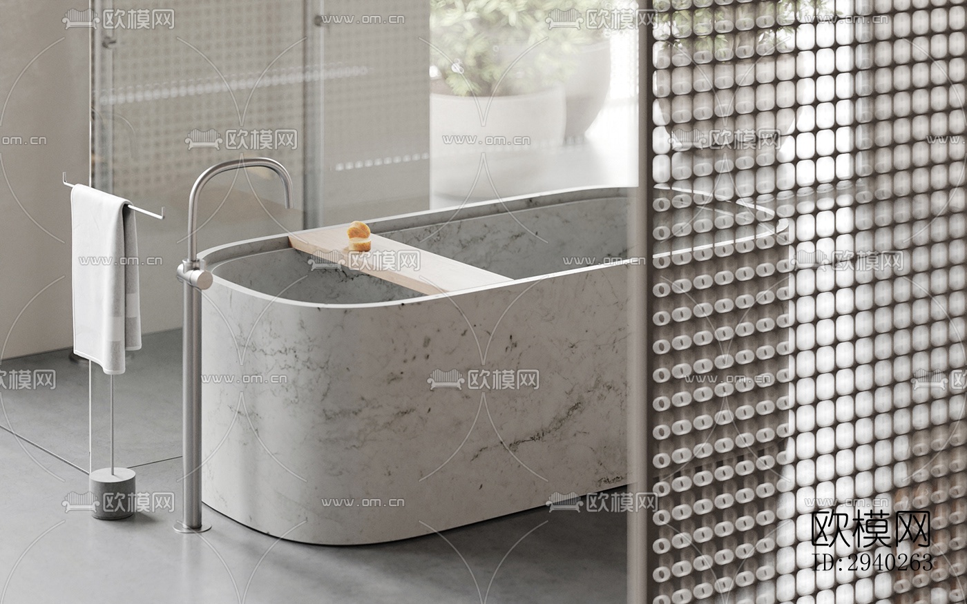 现代平层效果图下载（渲染图5）