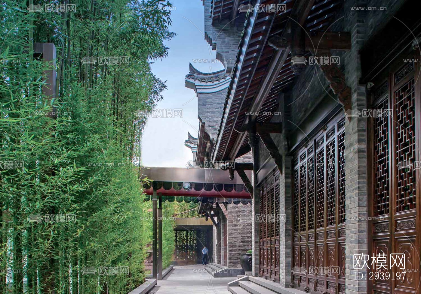 后现代酒店民宿效果图下载（渲染图11）