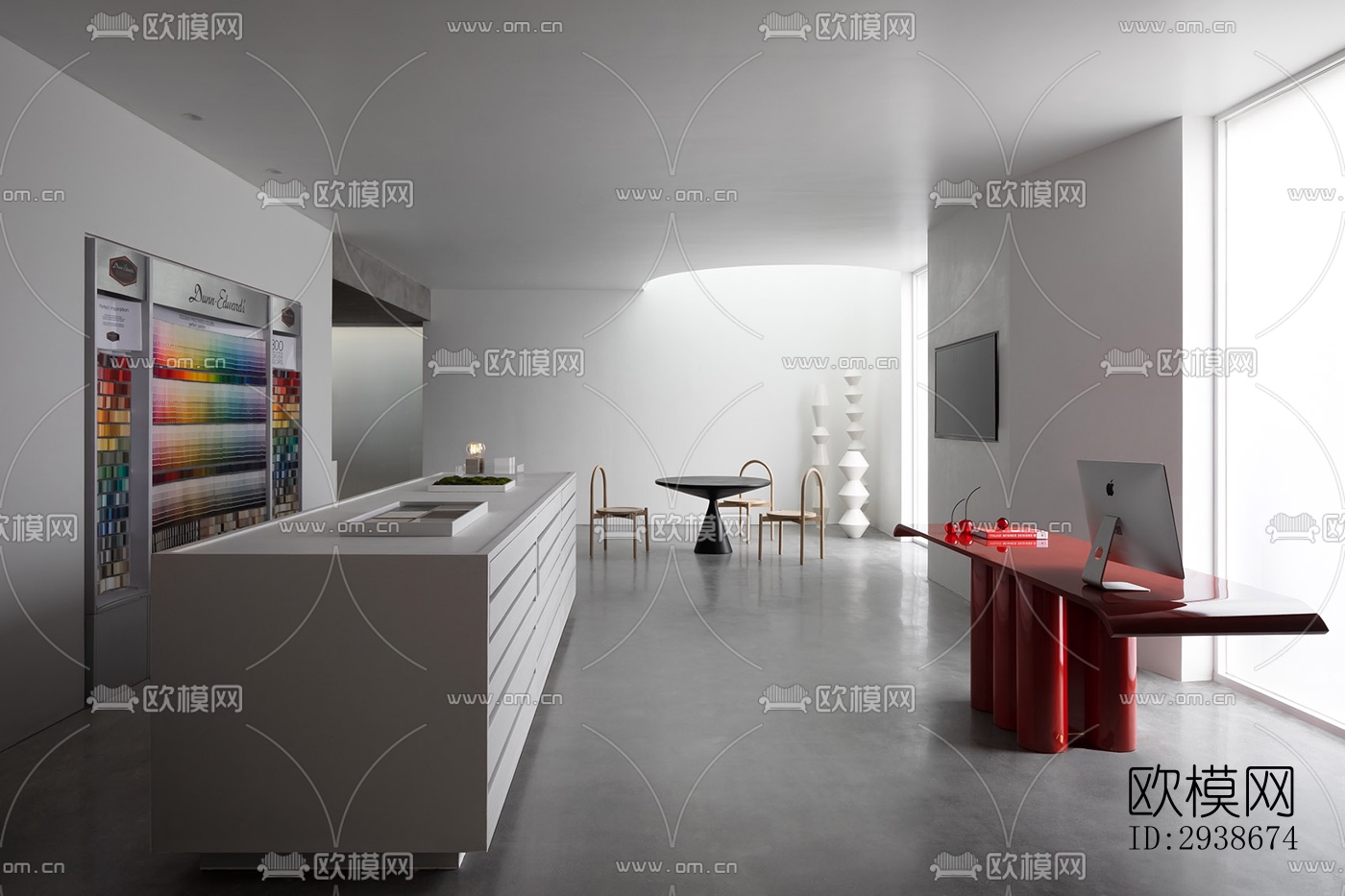 现代展览展厅效果图下载（渲染图6）