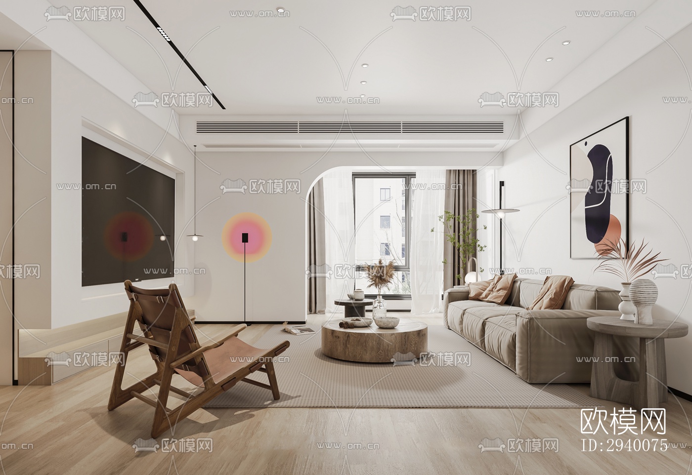 北欧平层效果图下载（渲染图7）