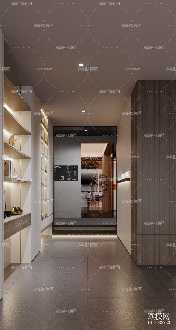 现代展览展厅效果图下载（渲染图8）