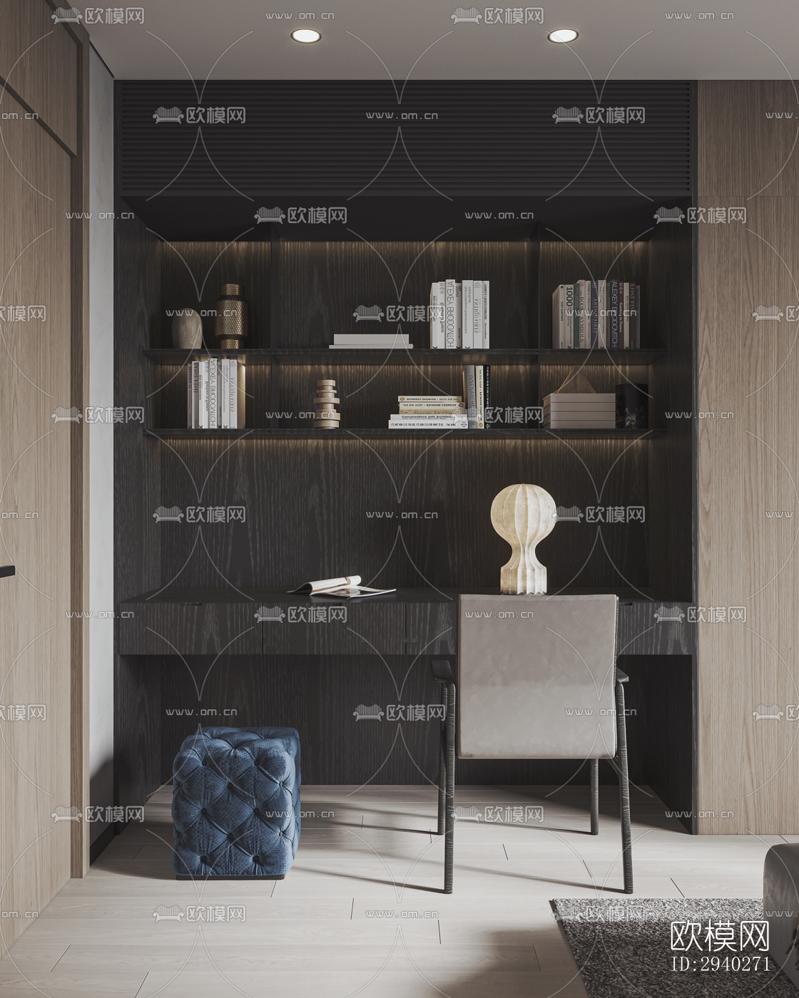 现代平层效果图下载（渲染图5）