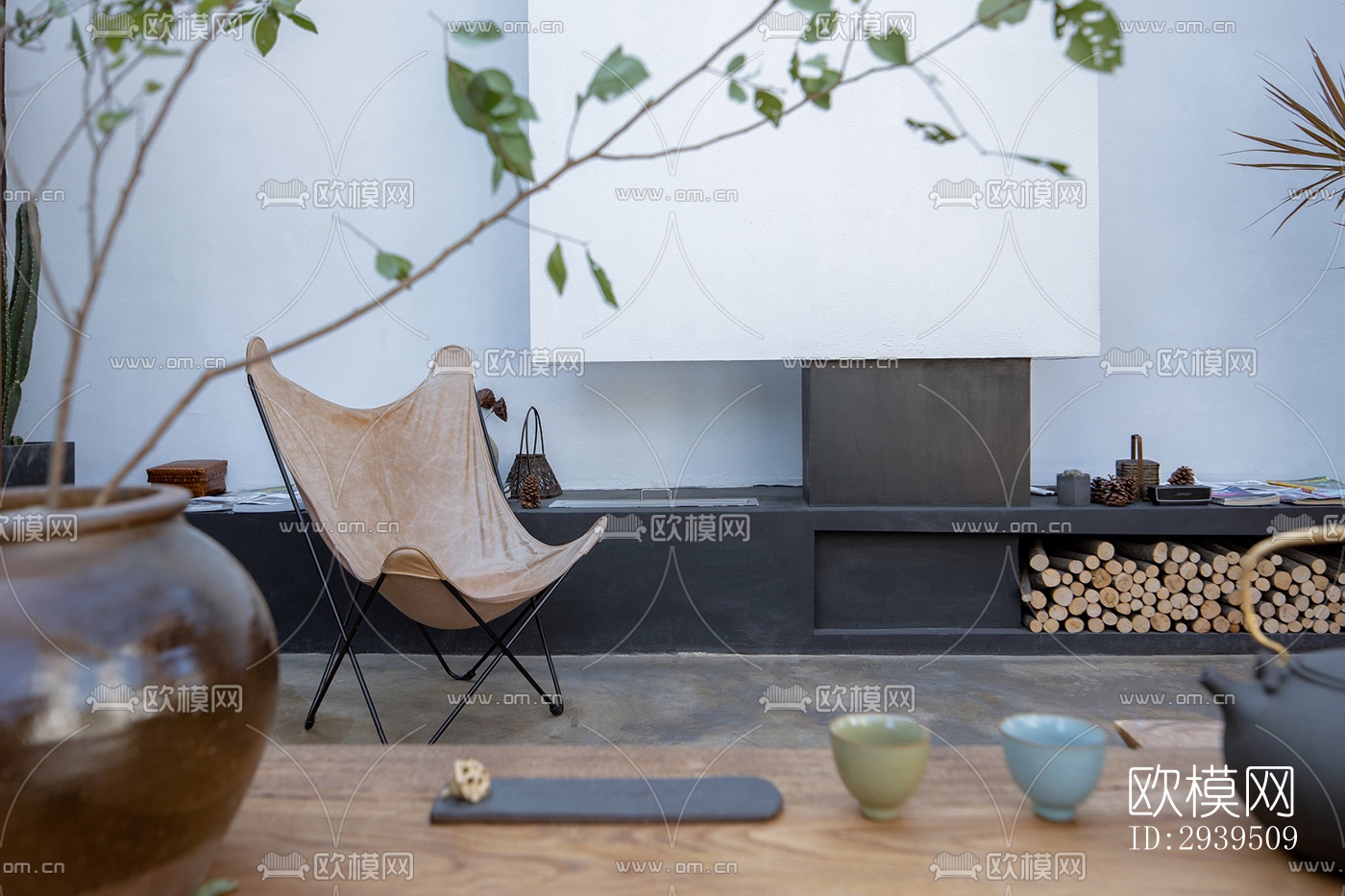 现代酒店民宿效果图下载（渲染图7）