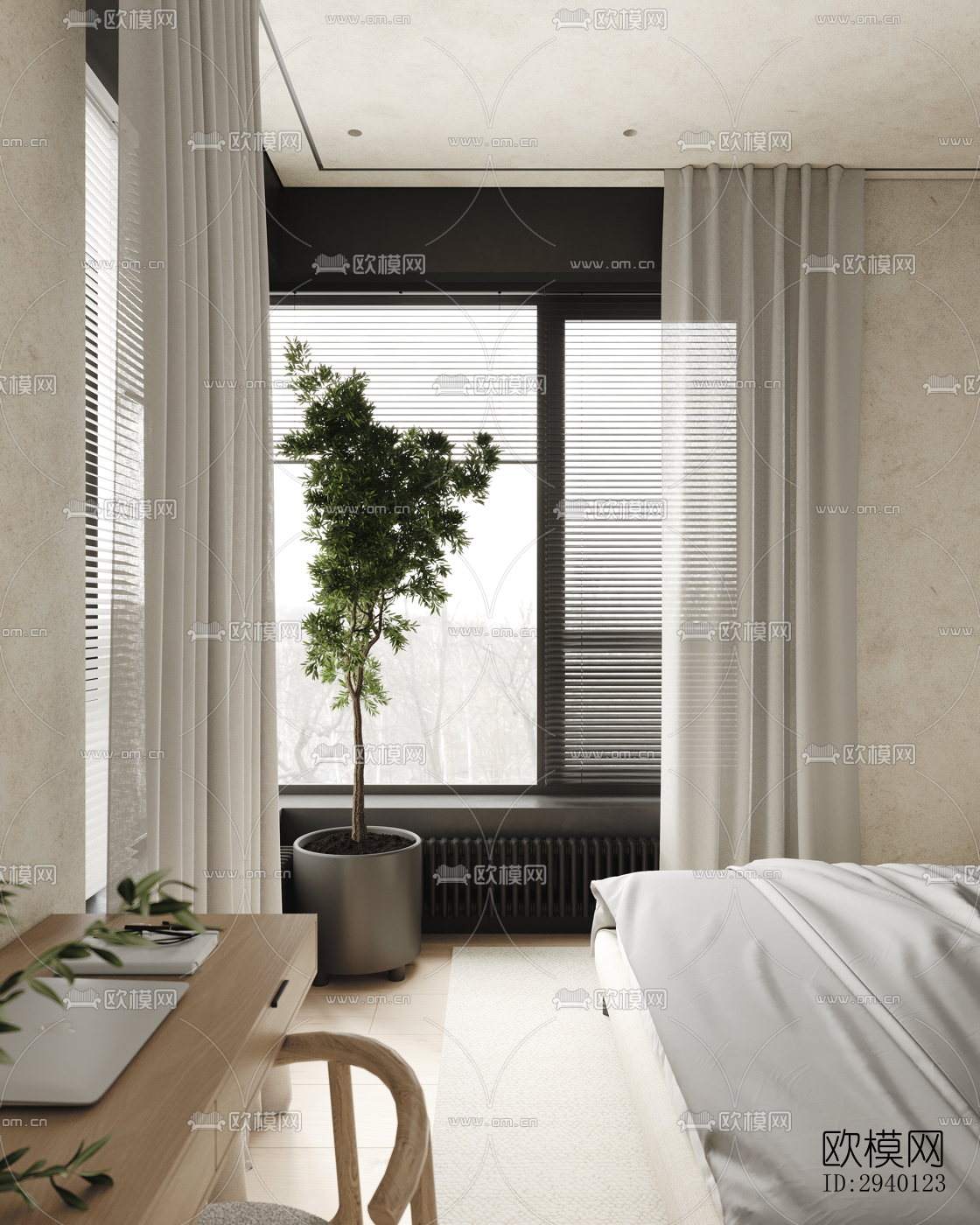 北欧平层效果图下载（渲染图8）