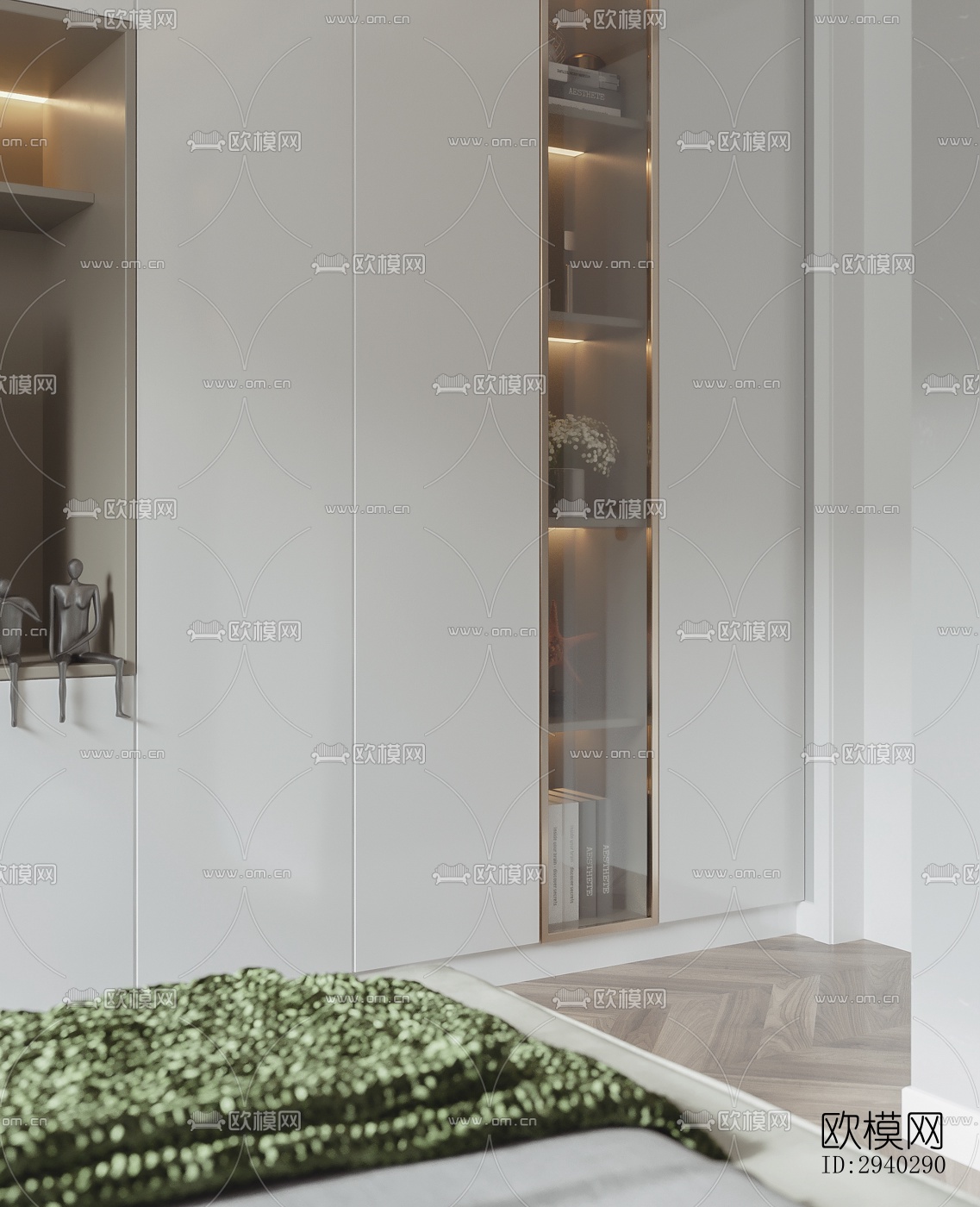 现代平层效果图下载（渲染图4）