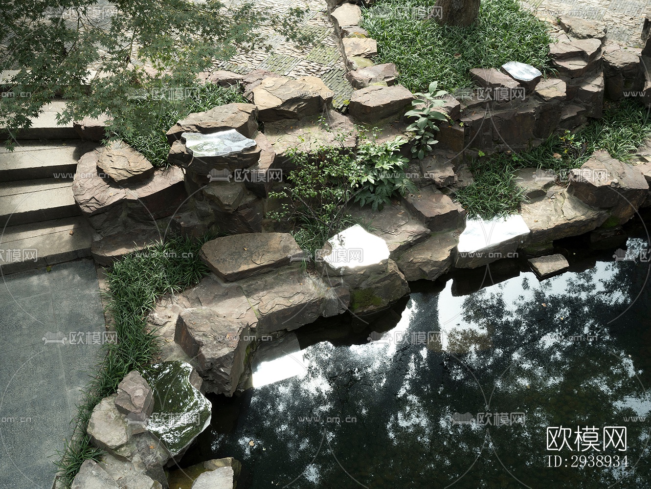 中式酒店民宿效果图下载（渲染图3）