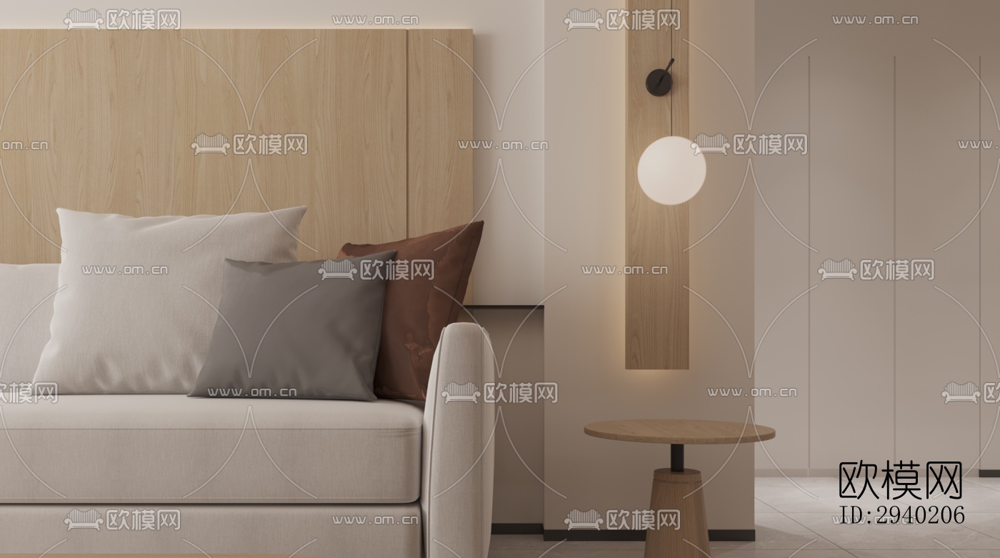 日式平层效果图下载（渲染图10）