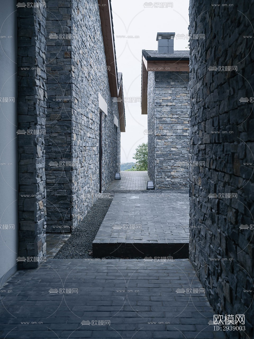 侘寂酒店民宿效果图下载（渲染图4）