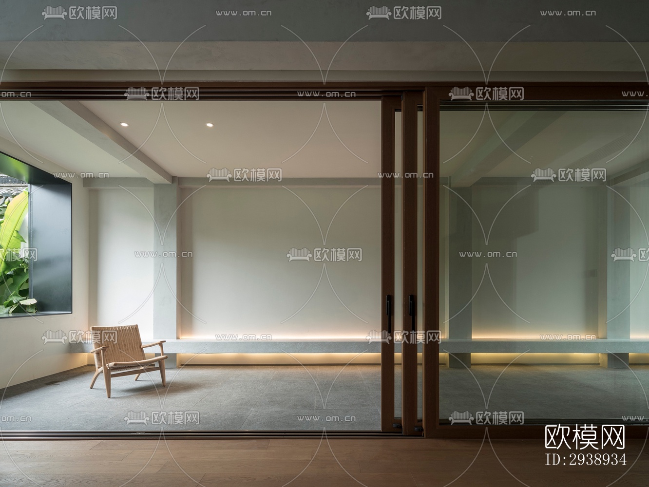 中式酒店民宿效果图下载（渲染图1）