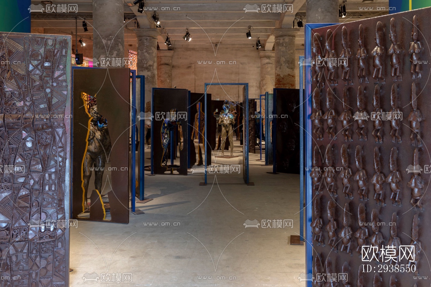 工业风展览展厅效果图下载（渲染图10）