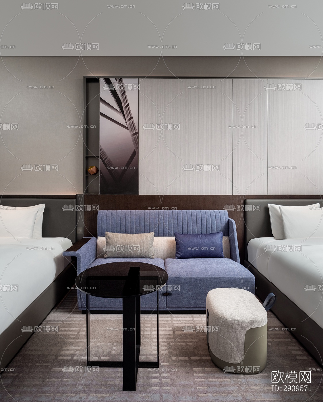 现代酒店民宿效果图下载（渲染图8）